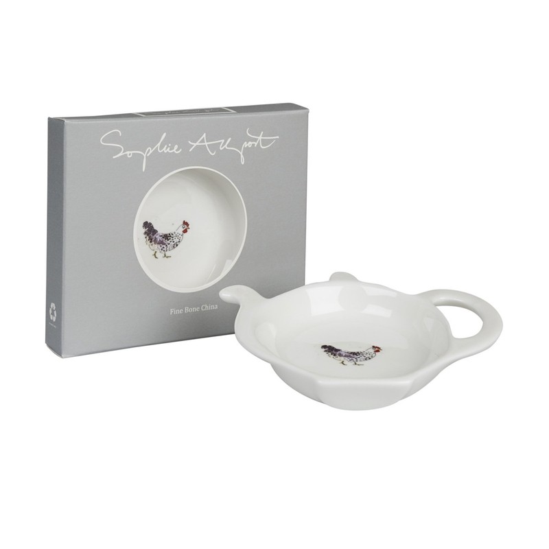 Sophie Allport Fine Bone China Tea Tidy - Chickens
