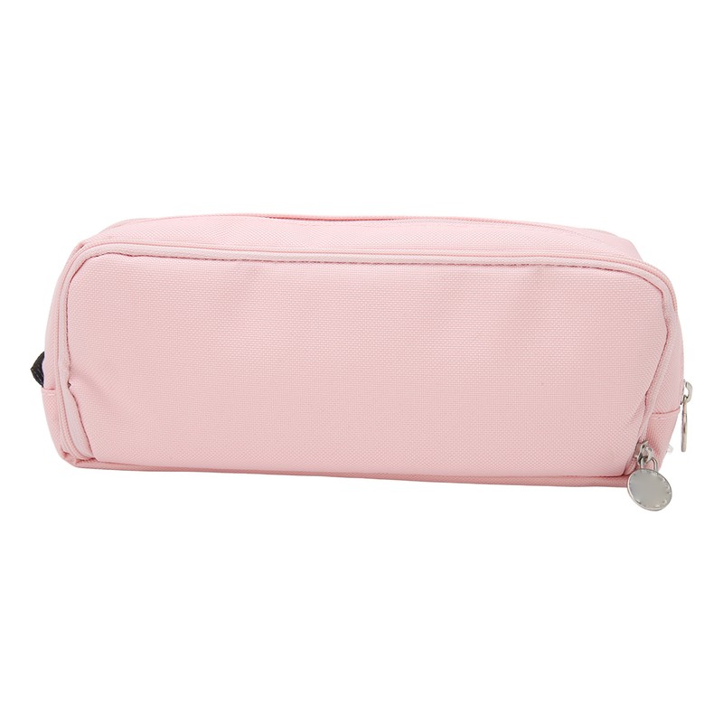 Pen Pencil Case 3 Compartments Canvas Portable Large Capacity Pencil