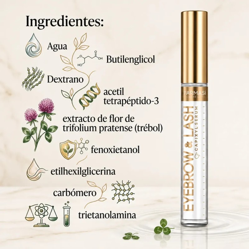 Suero Fortalecedor De Cejas Y Pestañas Capixyl 12ml Farmasi