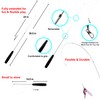 Youngever 6 Pieces Cat Toys Teasing Feather Toy, Retractable Wand