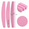 Pack Limas Uñas Planas Shinetour Grano 100/180 Rosa 10 Pzs