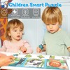 Magnetic Puzzle Book, 9-12-16 Pieces Puzzles for Toddlers 3 4