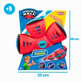 Bizak Phlat Ball Colore Blu, Disco e Palla 2 in 1 schiacciabile e Portatile, Lancia Come Disco e Cattura Come Pallone, Giocattolo Attivo per Esterno, per Bambini dai 5 Anni (6551614-2)