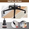 Office Chair Glides Bell Glides Replacement Fixed Castors 5PCS Black