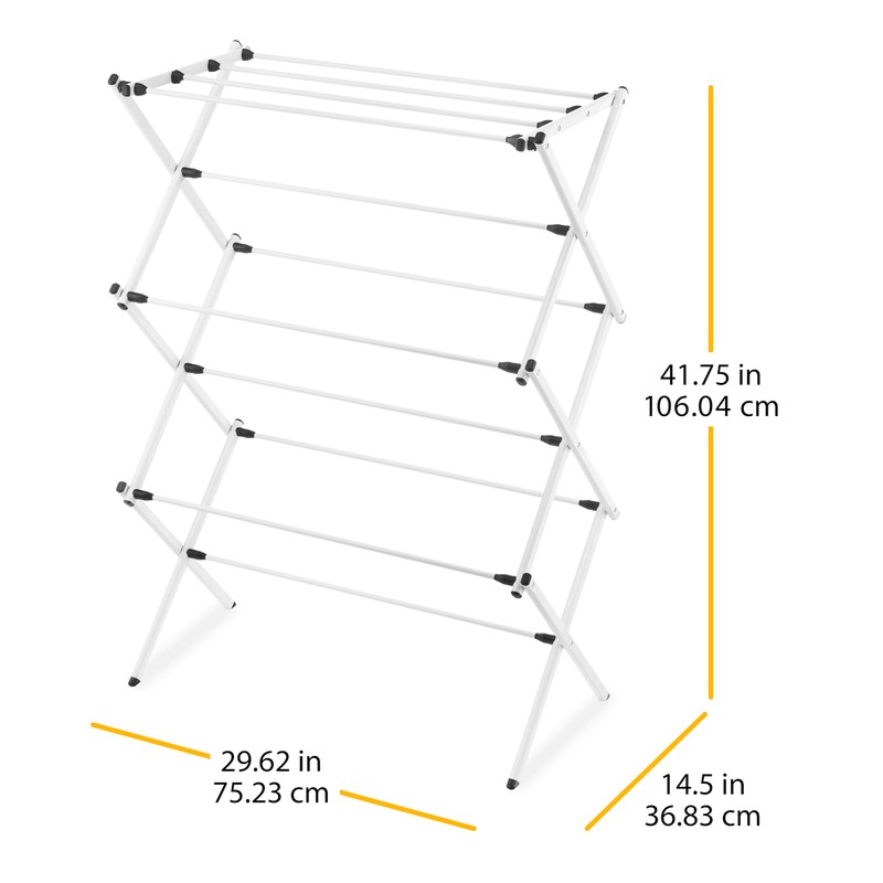Whitmor Folding Drying Rack, White