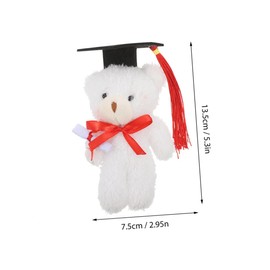 LABRIMP Graduation Bear Doll Bouquet Plush Mini Bear Stuffed Animals for Party Favor Congratulatory School Graduates