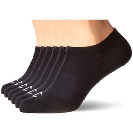 Champion Core 6PP Sneaker Casual Socks, Black, 35-38 (Pack of 6)