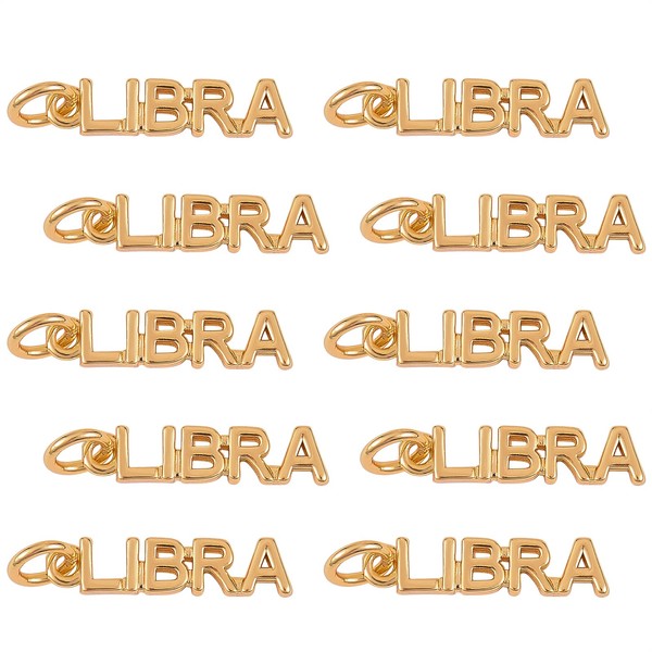 COGCHARGER 10 Pieces Zodiac Word Message Charm Pendant Twelve Constellation