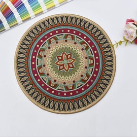 K KILIPES 6pcs 8.5" Round Plant Coaster Mat for Gardening Indoor Outdoor Flower Pots Pad Non Slip Plant Mats for House Plants