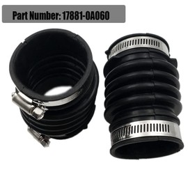 2 Piece Air Intake Hose with Clamps Compatible with Avalon 2000-2004 V6 3.0L 17881-0A060