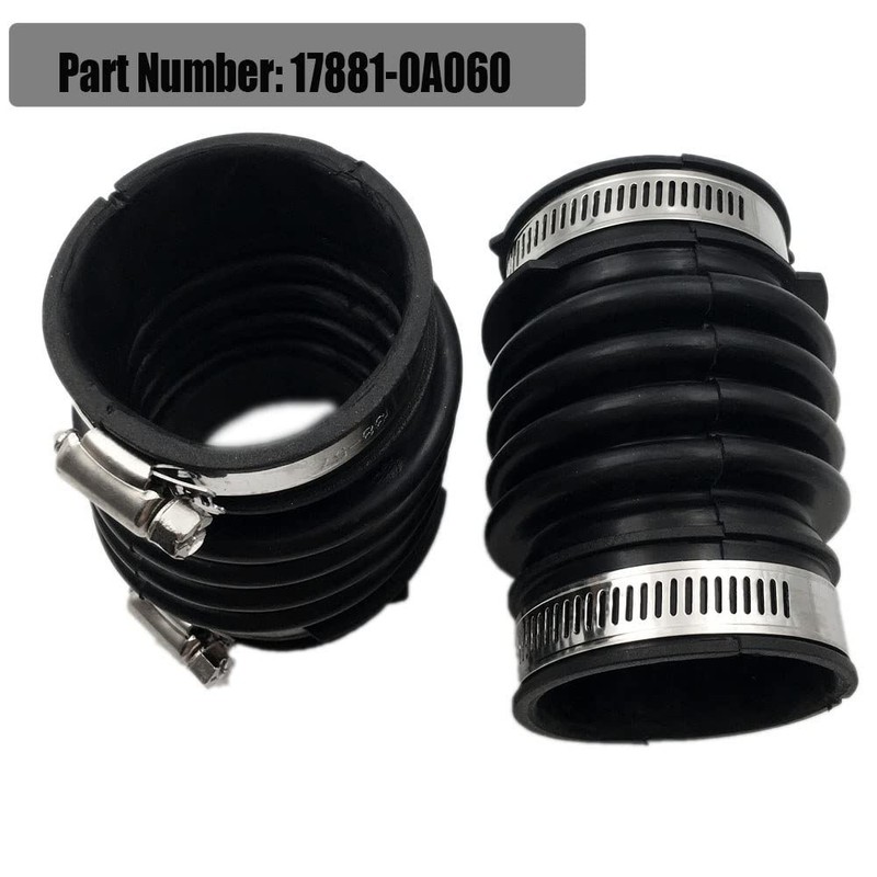 2 Piece Air Intake Hose with Clamps Compatible with Avalon