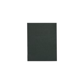 Rhino A5+ Exercise Books, 48 Page / 8mm Lined with Margin Paper Notebook, 10 Pack, 9 x 7 Writing Book, Office & School Stationery Supplies, Dark Green