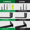 CONNOO 6 Pack Heavy Duty Thick Shelf L Brackets, 8