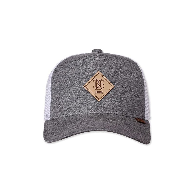 Djinns Jersey Patch Grey Heather/White HFT Trucker Cap - One-Size