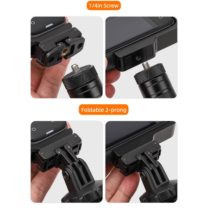 YUULNMOP Vertical Horizontal Quick Release Bracket Compatible with Insta360 X5