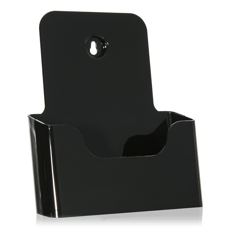 VITAdisplays DIN A5 Table Brochure Stand, Flyer Stand, Black Flyer