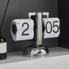 Retro Minimalist Mechanical Flip Down Clock, Quartz Movement, Easy to