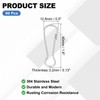PATIKIL Lanyard Hooks, 80 Pcs 40mm Stainless Steel 304 Spring
