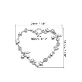 PATIKIL Alloy Open Back Bezel Pendants, 30 Pack Heart Flower Shape Hollow Resin Pendant Frame for DIY Crafts Earrings Necklace Bracelet Making, Light Silver