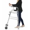 Medline Upright Walker with 5” Dual Wheels, Forearm Walker with