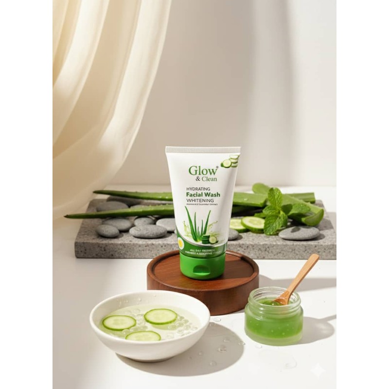 Glow & Clean Hydrating FaceWash Whitening Aloe Vera & Cucumber