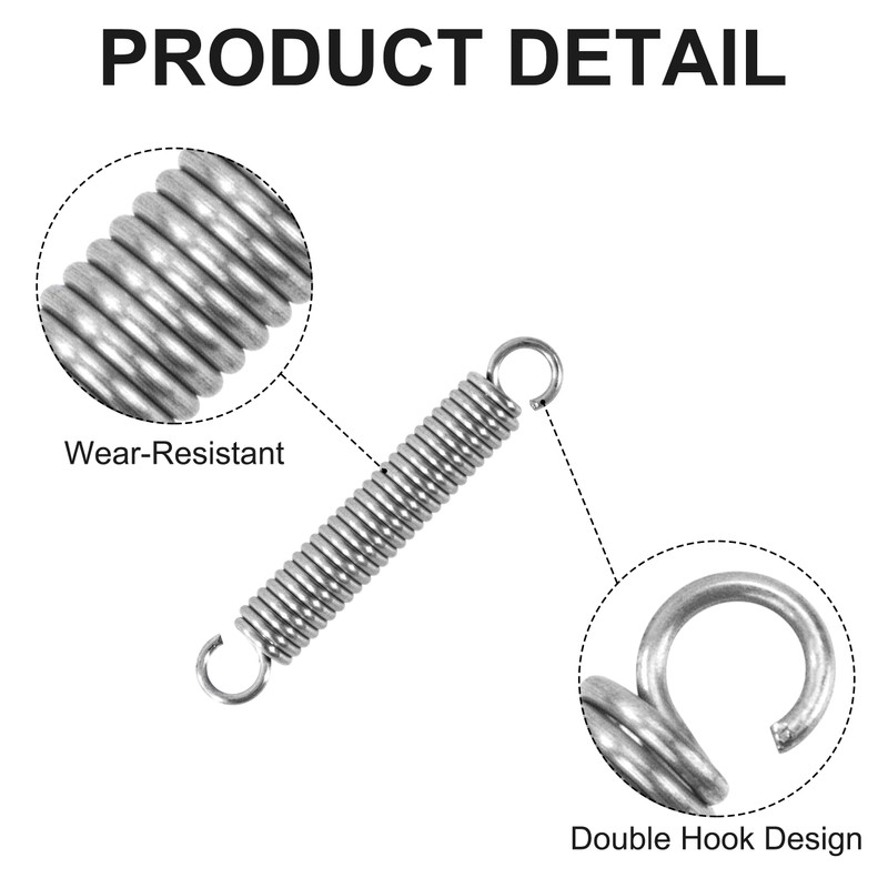 GUNGY Tension Springs with Hooks Stainless Steel Tension Spring 30
