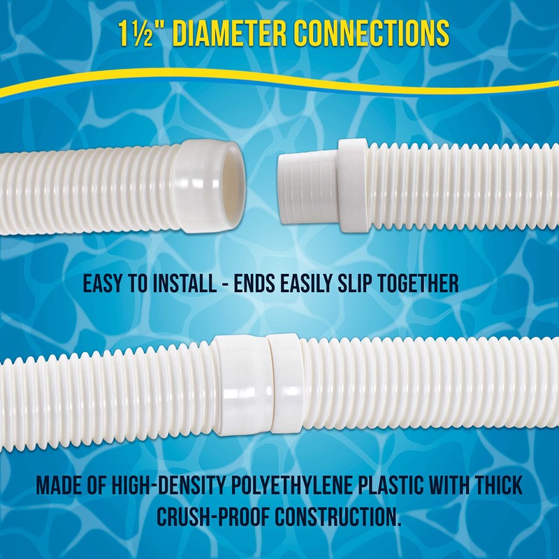 U.S. Pool Supply Pool Vacuum Hose, 8 Piece Pool Hose