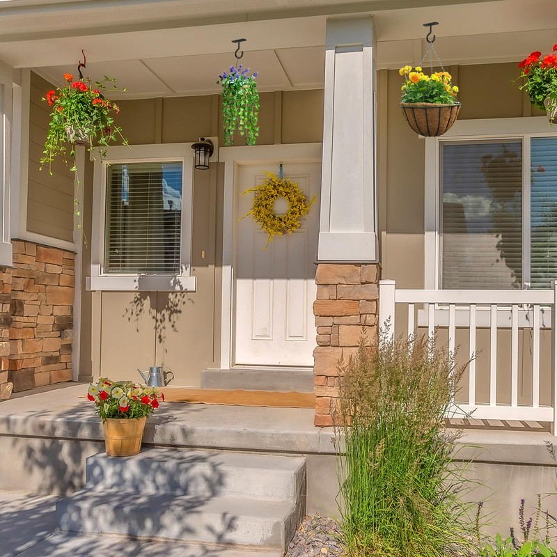 CQ Garden Ceiling Hooks for Hanging Plants, Plant Hangers Outdoor