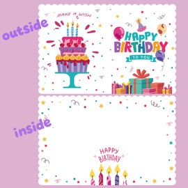 Jumbo Birthday Card with Envelope, 22 x 14 Inch Greeting Card for Teenager, Extra Large Happy Birthday Guest Book, Bday Signature Book, Oversize Birthday Party Signs Decorations Supplies Gifts