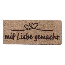 VmG-Store 10 x Labels for Sew-On Fabric Labels Made of Suede Look Tags, Textile Labels for Clothing and Appliqué (Made with Love (SetES13), Set of 10)