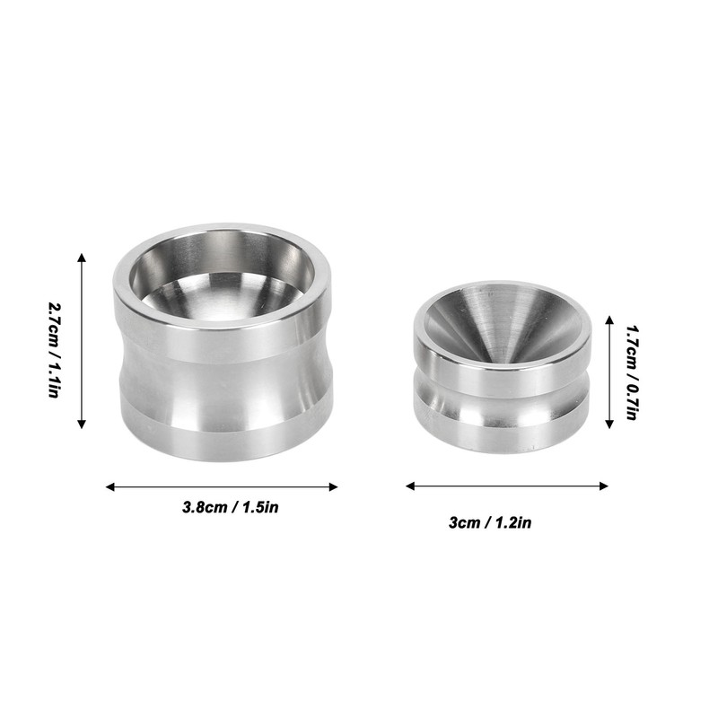 2PCS Bone Meal Cup Stainless Steel Mixing Bowl High Temperature