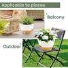 FIASON 12-Inch Self Watering Planters with Drainage Holes, Large Flower