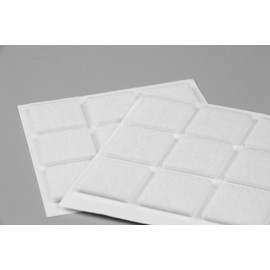 Furndiy Felt Furniture Pads for Hardwood Floors, Self-Adhesive Felt Pad for Chairs & Seat Legs, Easy Slide, Anti Scratch, Noise Stopper, Bumper & Buffer, Floor Protection - Based in USA - 1.18" White