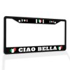Fastasticdeals Metal Insert License Plate Frame Ciao Bella Italy Weatherproof