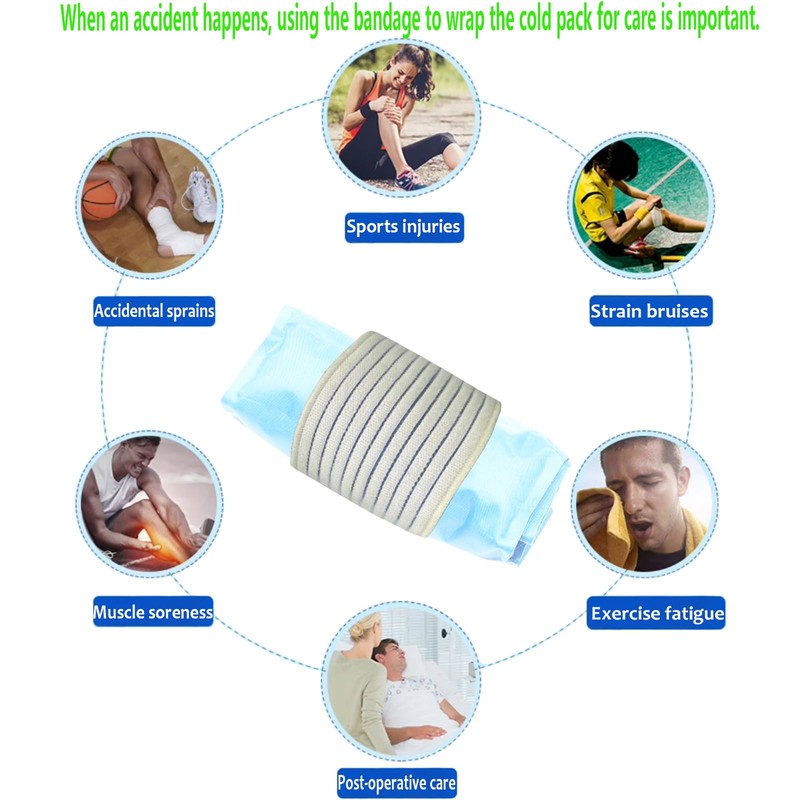 Cold Pack Strap, Elastic Belt to Wrap Cold Pack, Ice