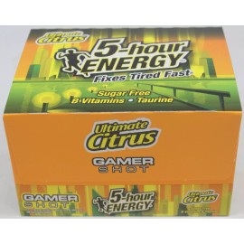 5-hour ENERGY 5 Hour Energy Ultimate Citrus Flavor Gamer Shots 12 Ct Box 1.93 Oz Sugar Free
