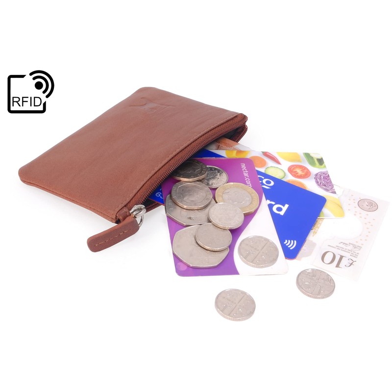 Catwalk Collection Handbags - Women's Leather Coin Purse - Wallet