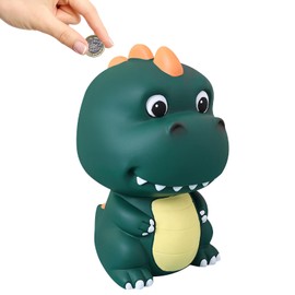 Vegena Children's Piggy Bank Children's Shatterproof Dinosaur Money Box Reusable Bank Money Box Cute for Boys and Girls Birthday Gift Christmas Gifts