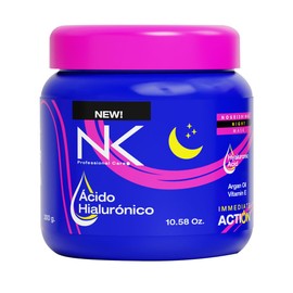 NK Professional Care, Inverted Hair Routine Nourishing Mask for night, with Hyaluronic Acid, Argan Oil and Vitamin E, Nourishes and Repairs Hair. 10.58oz / 300g.