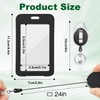 Versatile Retractable Heavy Duty Clear ID Card Vertical Lanyard Clip