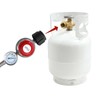 MENSI 0-30PSI High pressure adjustable propane regulator with braided hose