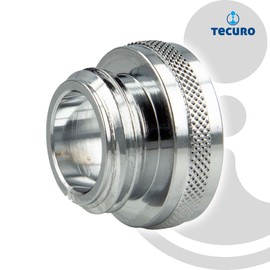 tecuro - 20096 Reducer Adaptor M24 x 1 Female to 1/2 Inch Male Thread Chrome