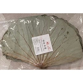 Dried Lotus Leaves Whole sheet for cooking food wrapping 14 oz (400g) by Three Deer Brand