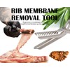 Premium Stainless Steel Rib Peeler and Prep Tool - Easily