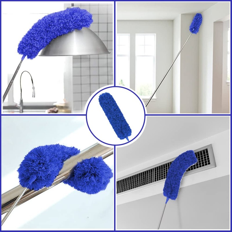 Buysenton Microfiber Duster, 8PCS Feather Duster with 100 Inch Telescoping