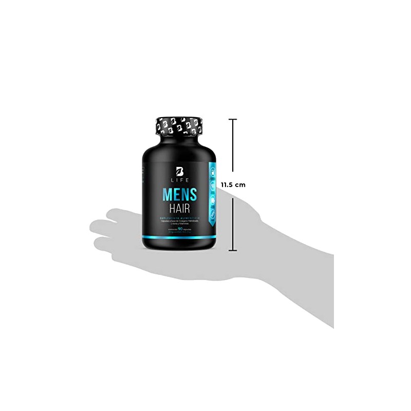 Vitaminas Cabello Hombre Cápsulas 500 Por Cápsula Colágeno Hidrolizado Lysina