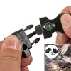 YEHAM 10 PCS Emergency Whistle Buckle Come with Compass&Fire Starter&Flint