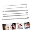 SAFIGLE 6Pcs Stainless Steel Ear Cleaning Tools Set Portable Ear