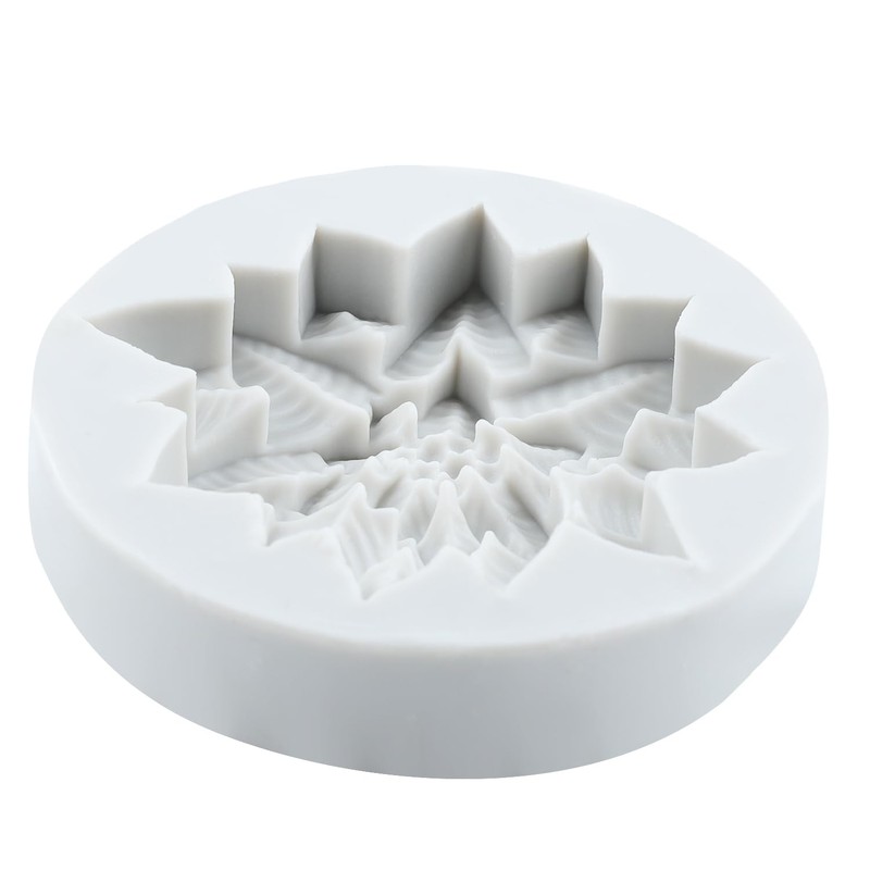 Lingzhi Poinsettia Silicone Molds Flower Fondant Mold Set of 4