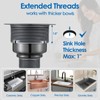ROVOGO 3-1/2 inch Kitchen Sink Drain Assembly with Removable Deep